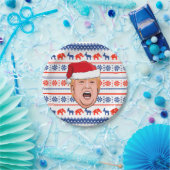 DONALD TRUMP Kerstmis Papieren Bordje (Feest)