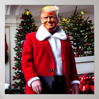 Donald Trump Kerstmis Poster
