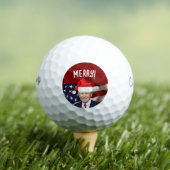 DONALD TRUMP KERSTSANTA HAT GOLFBALLEN (Insitu Shirt)