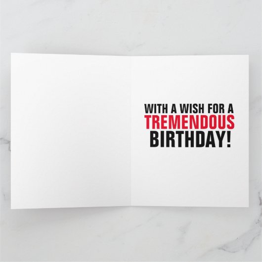 DONALD TRUMP KISS CARTES D'ANNIVERSAIRE SURDIMENSI (Intérieur)