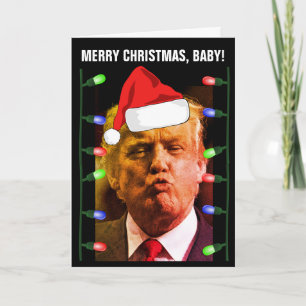DONALD TRUMP KISS CARTES DE NOËL
