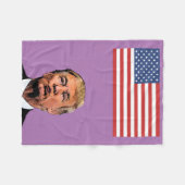 DONALD TRUMP KISS FLEECE BLANKET (Voorkant (Horizontaal))