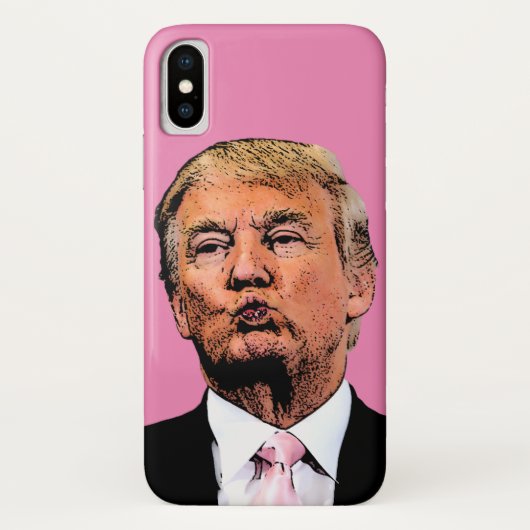 DONALD TRUMP KISS IPHONE CASE (Achterkant)