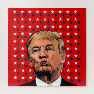 DONALD TRUMP KISS JIGSAW PUZZLE MOEILIJK LEGPUZZEL