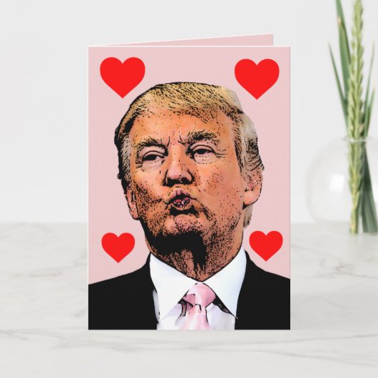 DONALD TRUMP KUS FUNNY MOEDERDAG KAARTEN (Voorkant)