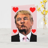 DONALD TRUMP KUS FUNNY MOEDERDAG KAARTEN (Gele Bloem)