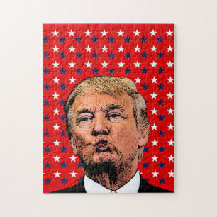 DONALD TRUMP KUS LEGPUZZEL GEMAKKELIJK