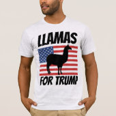 DONALD TRUMP LLAMA T-SHIRTS (Voorkant)