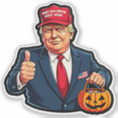 Donald Trump - Maak Halloween weer geweldig Sticker (Voorkant)