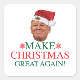 Donald Trump: maak kerst nog mooier Vierkante Sticker