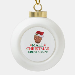 Donald Trump - Maak kerst weer mooi Keramische Bal Ornament