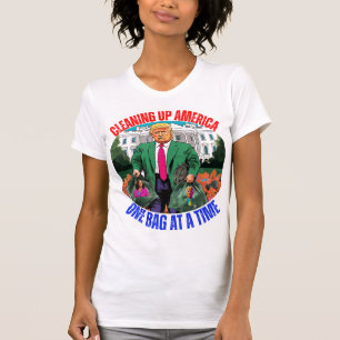 DONALD TRUMP MAAKT AMERIKA ÉÉN TAS PER KEER SCHOON T-SHIRT