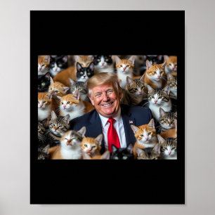 Donald Trump maakt katten weer veilig 2024 debat g Poster
