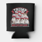 Donald Trump maakt katten weer veilig in 2024 Blikjeskoeler (Voorkant)