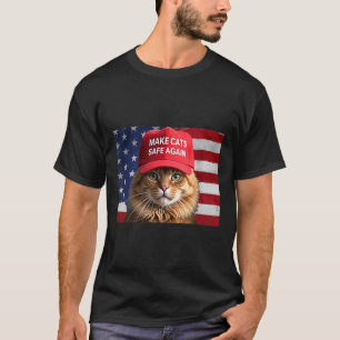 Donald Trump maakt katten weer veilig Rode Pet 202 T-shirt