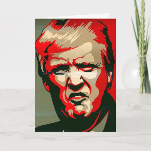 DONALD TRUMP MAD LOVE BIRTHDAAGKAARTEN KAART (Voorkant)