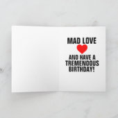 DONALD TRUMP MAD LOVE CARTES D'ANNIVERSAIRE (Intérieur)