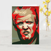 DONALD TRUMP MAD LOVE CARTES D'ANNIVERSAIRE (Fleur jaune)