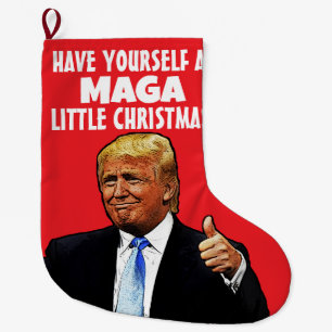 DONALD TRUMP MAGA KERSTKOUS GROTE KERSTSOK