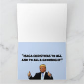 DONALD TRUMP MAGA PÈRE NOËL CARTES DE NOËL (Intérieur)