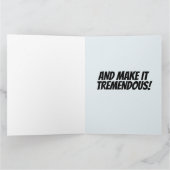 DONALD TRUMP MAGA PETITE carte de voeux de Noël (Intérieur)