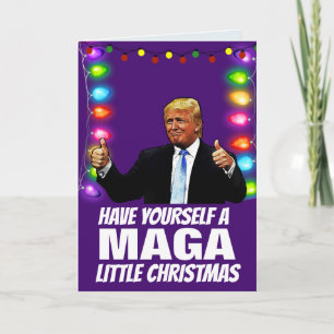 DONALD TRUMP MAGA PETITES cartes de Noël
