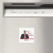 Donald TRUMP Magnet Carré 2016 (In Situ (Lave-vaisselle))