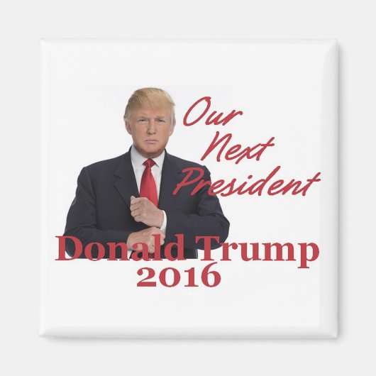 Donald TRUMP Magnet Carré 2016 (Devant)