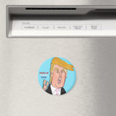 Donald Trump - Magnet de dessin animé (In Situ (Lave-vaisselle))