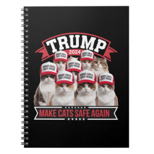 Donald Trump Make Cats Safe Again 2024 Debat Notitieboek