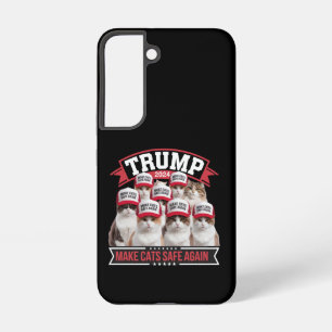 Donald Trump Make Cats Safe Again 2024 Debat Samsung Galaxy Hoesje