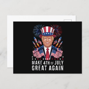 Donald Trump maken 4 juli weer geweldig Briefkaart