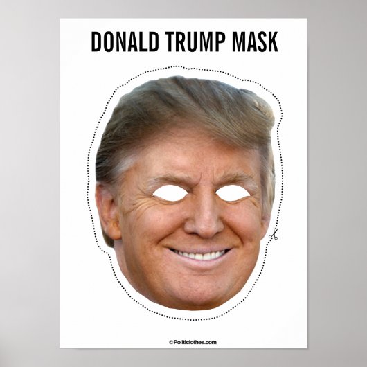 Donald Trump Mask Cutout Poster (Voorkant)