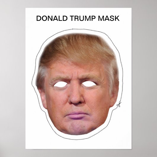 Donald Trump Mask Poster (Voorkant)
