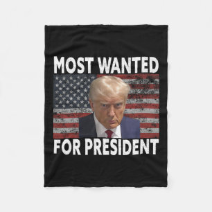 Donald Trump meest gewild voor President 2024 Pro Fleece Deken
