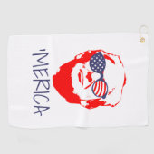 Donald Trump Merica Golfhanddoek (Horizontaal)