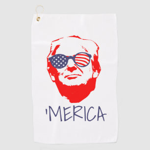 Donald Trump Merica Golfhanddoek