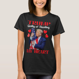 Donald Trump met Amerikaanse vlag Trump schuldig a T-shirt