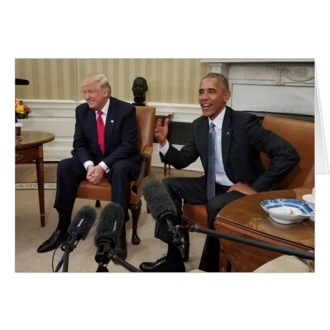 Donald Trump met Barack Obama (Voorkant Horizontaal)