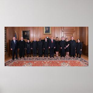 Donald Trump met het Hooggerechtshof Justices Poster