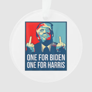 Donald Trump Middle Finger Biden Harris America Re