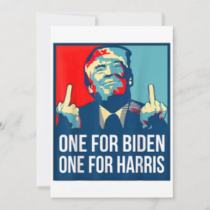 Donald Trump Middle Finger Biden Harris America Re Kaart