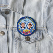 Donald Trump & Mike Pence Ronde Button 7,6 Cm (In situ)