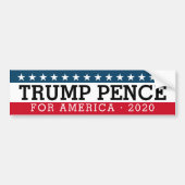 Donald Trump Mike Pence - Traditioneel ontwerp 202 Bumpersticker (Voorkant)