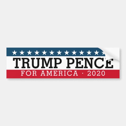 Donald Trump Mike Pence - Traditioneel ontwerp 202 Bumpersticker (Voorkant)