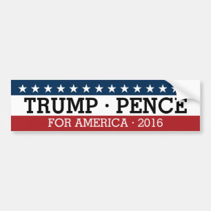 Donald Trump Mike Pence - Traditioneel Ontwerp Bumpersticker