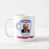 Donald Trump Mug Shot Mème Personnalisé Texte Roug (Gauche)