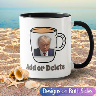 Donald Trump Mugshot aangepaste tekst politieke ni Mok