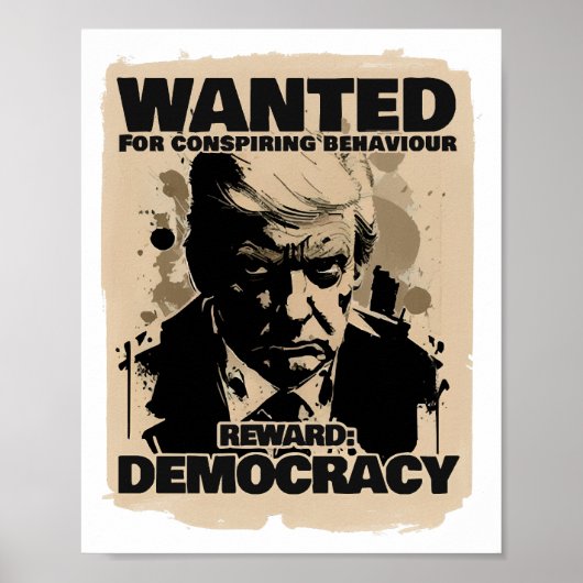 Donald Trump Mugshot wilde Poster - Georgia Count (Voorkant)