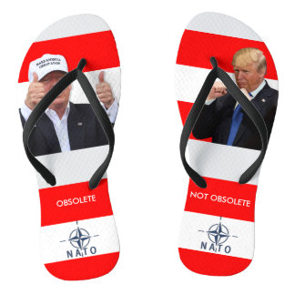 DONALD TRUMP:  NAVO IS OPLOSSING/NIET OPLOSSEN TEENSLIPPERS